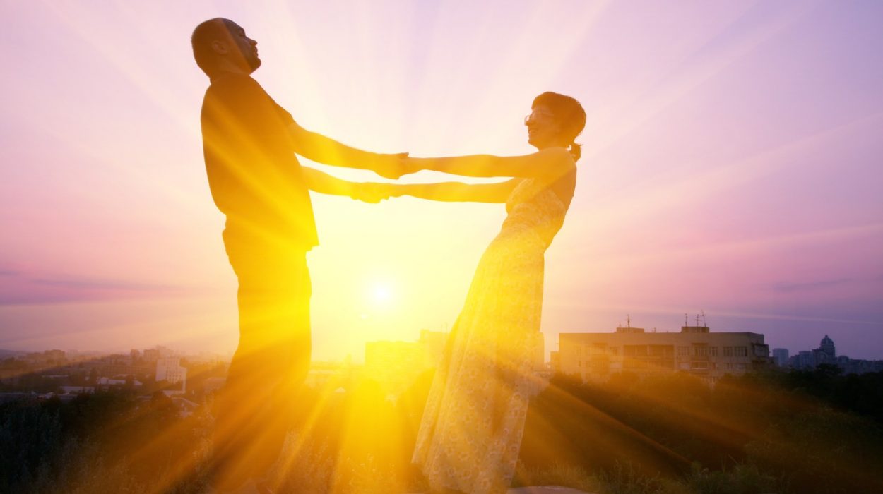 Couple on sunset